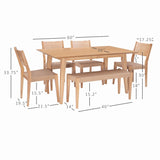 Cadence 6Pc Dining Set Natural 