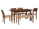 Cadence 6Pc Dining Set Brown