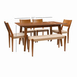 Cadence 6Pc Dining Set Brown