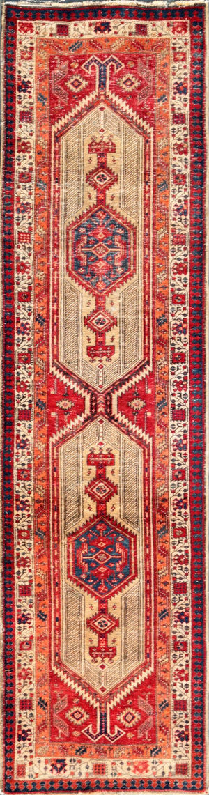 Pasargad Vintage Azerbaijan Camel Wool Area Rug 045592-PASARGAD