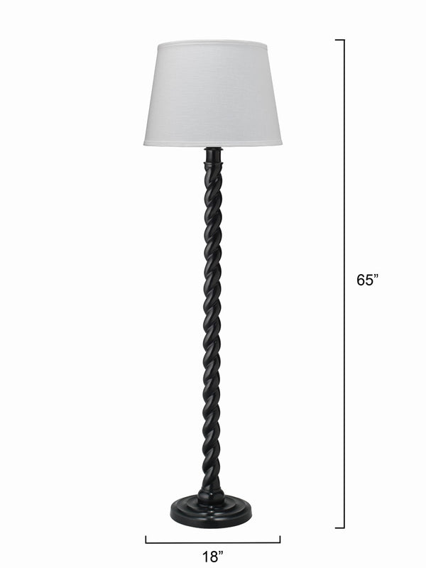 Jamie Young Co. Barley Twist Floor Lamp 1BARL-FLBK