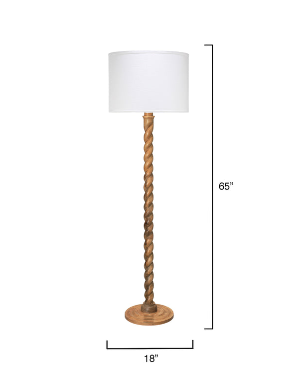 Jamie Young Co. Barley Twist Floor Lamp 1BARL-FLNA