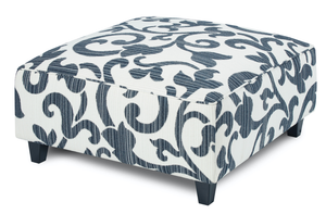 Fusion 109 Transitional Cocktail Ottoman 109 Sonata Navy
