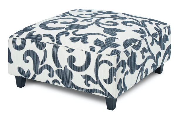 Fusion 109 Transitional Cocktail Ottoman 109 Sonata Navy