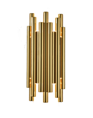 Bethel Gold Wall Sconce in Stainless Steel