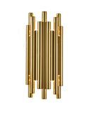 Bethel Gold Wall Sconce in Stainless Steel