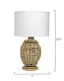 Jamie Young Co. Jute Urn Table Lamp 1ROPE-SMNA