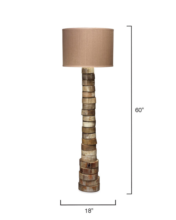 Jamie Young Co. Stacked Horn Floor Lamp 1STAC-FLHO