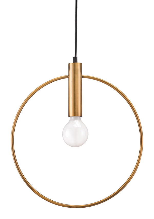 Zuo Modern Irenza Steel Modern Commercial Grade Ceiling Lamp Brass Steel