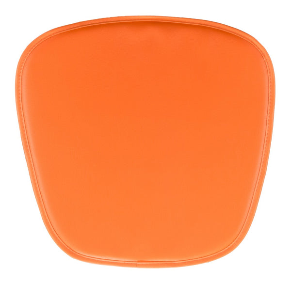 Zuo Modern Wire 100% Polyurethane, Foam Modern Commercial Grade Cushions Orange 100% Polyurethane, Foam