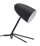 Zuo Modern Jamison Steel Modern Commercial Grade Table Lamp Black Steel