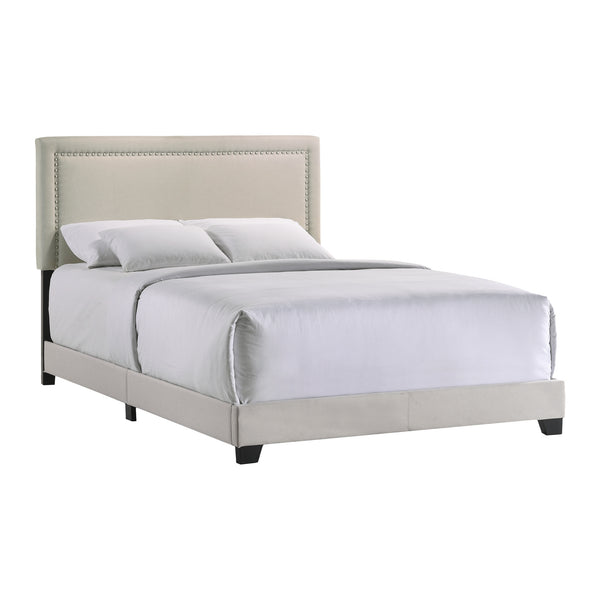 Intercon Zion Modern Upholstered Queen Bed UB-BR-ZONQEN-FOG-C UB-BR-ZONQEN-FOG-C