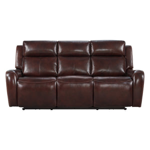 Intercon Wainwright Contemporary Dual-Power Sofa | Reddish Brown WW-SF-387DPR-RBN-C WW-SF-387DPR-RBN-C
