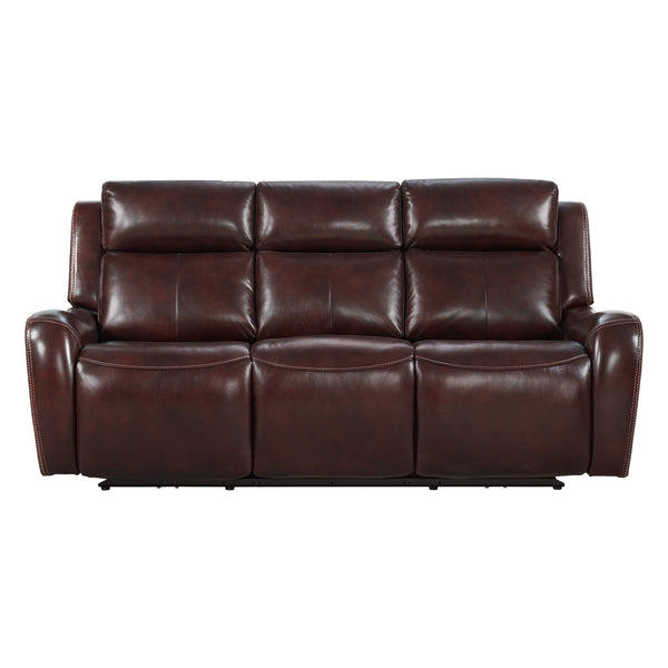Intercon Wainwright Contemporary Dual-Power Sofa | Reddish Brown WW-SF-387DPR-RBN-C WW-SF-387DPR-RBN-C