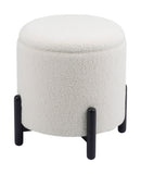 Zuo Modern Calistoga 100% Polyester, Plywood, MDF, Beech Wood Modern Ottoman Ivory 100% Polyester, Plywood, MDF, Beech Wood