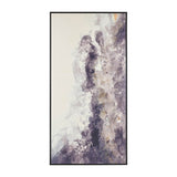 Sagebrook Home Contemporary 36x72 Handpainted Abstract Canvas, Gray 70169 Gray Polyester Canvas