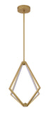 Bethel Gold LED Chandelier in Metal & Silicone