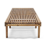 Nadine Outdoor Wooden Chaise Lounge