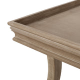 Lonedell French Country Accent Table with Square Top, Natural Noble House