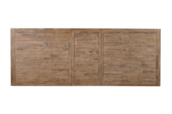 Alpine Furniture Newberry Extension Dining Table, Weathered Natural 2068-01 Weathered Natural Acacia Solids 39.5 x 83-103 x 30
