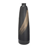 Sagebrook Home Contemporary Glass, 35" 2-tone Vase, Black/gold 17853-02 Black/gold Glass