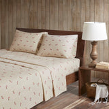 Woolrich Flannel Lodge/Cabin 100% Cotton Flannel Printed Sheet Set WR20-2070