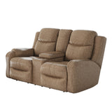 Southern Motion Marvel 881-78P Transitional  Power Headrest Reclining Console Loveseat 881-78P 186-16