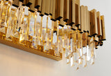 Bethel Gold Wall Sconce in Metal & Crystal