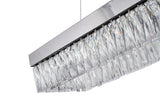 Bethel Chrome LED Chandelier in Stainless Steel & Crystal