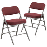 EE1011 Contemporary Commercial Grade Metal Folding Chair - Set of 2