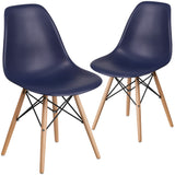 English Elm EE1841 Contemporary Commercial Grade Plastic Party Chair Navy EEV-13851