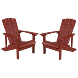 English Elm EE2040 Cottage Commercial Grade Adirondack Chair Red EEV-14704