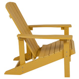 English Elm EE2040 Cottage Commercial Grade Adirondack Chair Yellow EEV-14709
