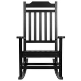 English Elm EE1036 Cottage Rocking Chair - Set of 2 Black EEV-10681