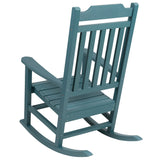 English Elm EE1036 Cottage Rocking Chair - Set of 2 Teal EEV-10683