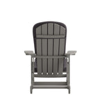 English Elm EE1037 Cottage Commercial Grade Rocking Adirondack Chair - Set of 2 Gray EEV-10689