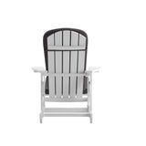 English Elm EE1037 Cottage Commercial Grade Rocking Adirondack Chair - Set of 2 White/Gray EEV-10690