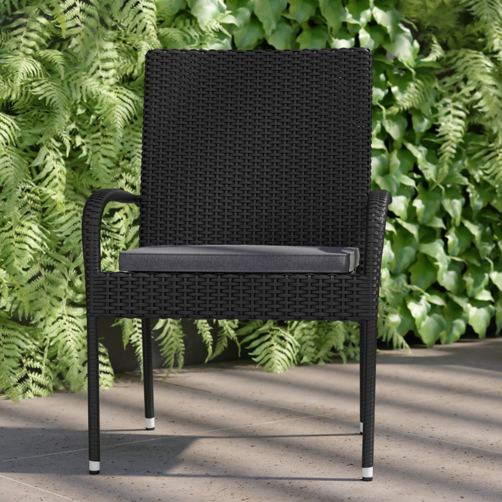 English Elm EE1052 Classic Patio Chair Cushion - Set of 2 Gray EEV-10730