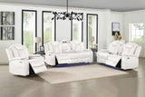 Orion Sofa with Power Footrest & Hr White