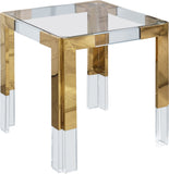 Casper Acrylic Contemporary End Table