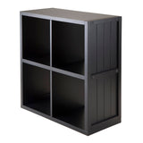 Timothy 2x2 Grid Shelf, Black