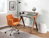Andrew Contemporary Adjustable Office Chair in Orange by LumiSource