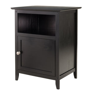 Winsome Wood Henry Accent Table, Nightstand, Black 20115-WINSOMEWOOD