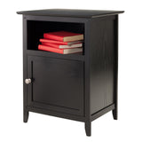 Winsome Wood Henry Accent Table, Nightstand, Black 20115-WINSOMEWOOD