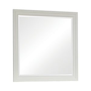 Sandy Beach Cottage Rectangular Mirror in Buttermilk - Stylish, Durable Accent for Any Room