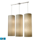 Fabric Cylinders Configurable Multi Pendant - Satin Nickel