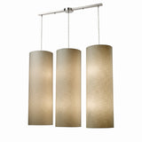 Fabric Cylinders Configurable Multi Pendant - Satin Nickel