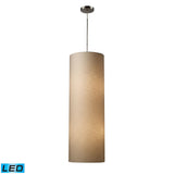 Fabric Cylinders Configurable Multi Pendant - Satin Nickel