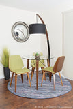 Noah Mid-Century Modern Table Lamp in Walnut and Black by LumiSource