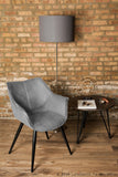 Wrangler Industrial Accent Chair in Light Grey by LumiSource - Set of 2